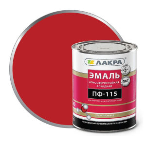 90708654 Эмаль 0007726 цвет красный 1 кг STLM-0348181 ЛАКРА