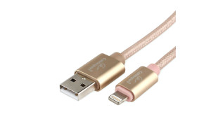 16206365 Кабель для Apple AM/Lightning, длина 1м, золотистый CC-U-APUSB01Gd-1M Cablexpert