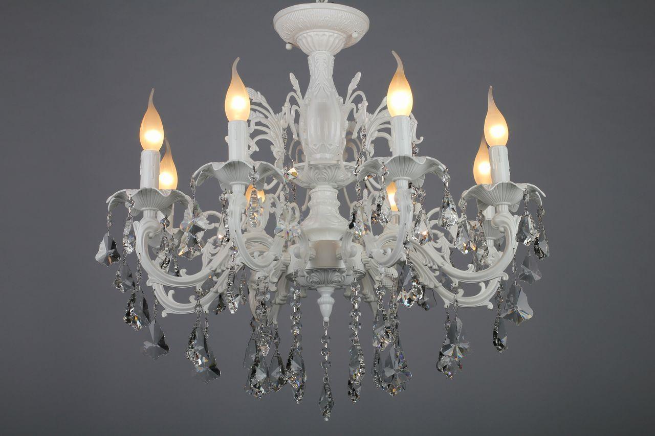 Подвесная люстра Omnilux OML-30807-08 белая OMNILUX ДИЗАЙНЕРСКИЕ 188150 Белый  - Вид №2