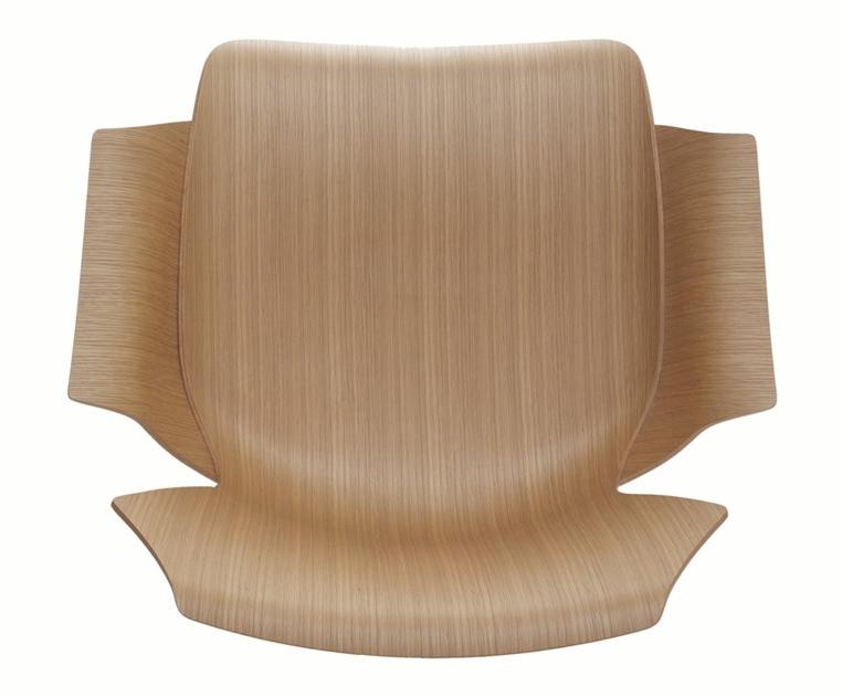 BassamFellows Кресло из дерева с подлокотниками Petal Cb-295 - Вид №5