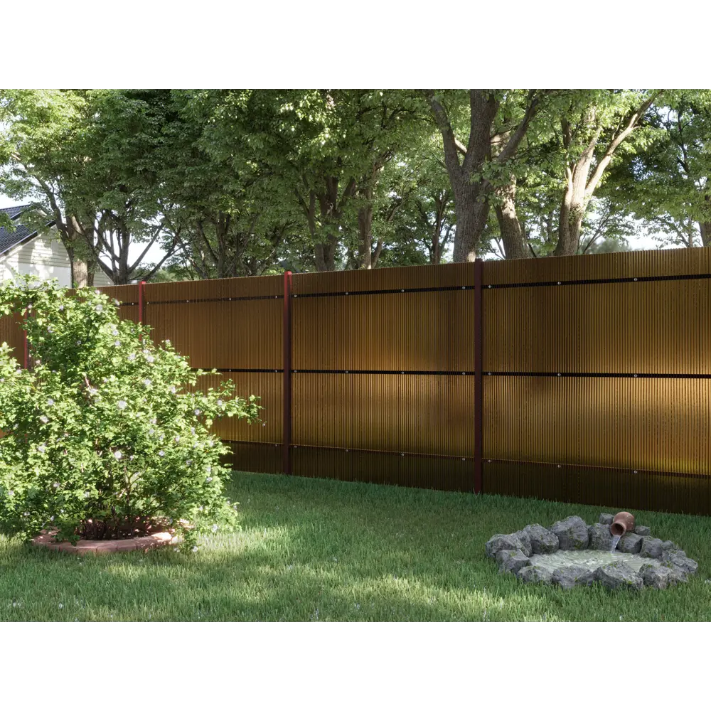 Поликарбонат сотовый Киви 8 мм 1.05x2 м янтарный 25% STLM-2104503 - Вид №3