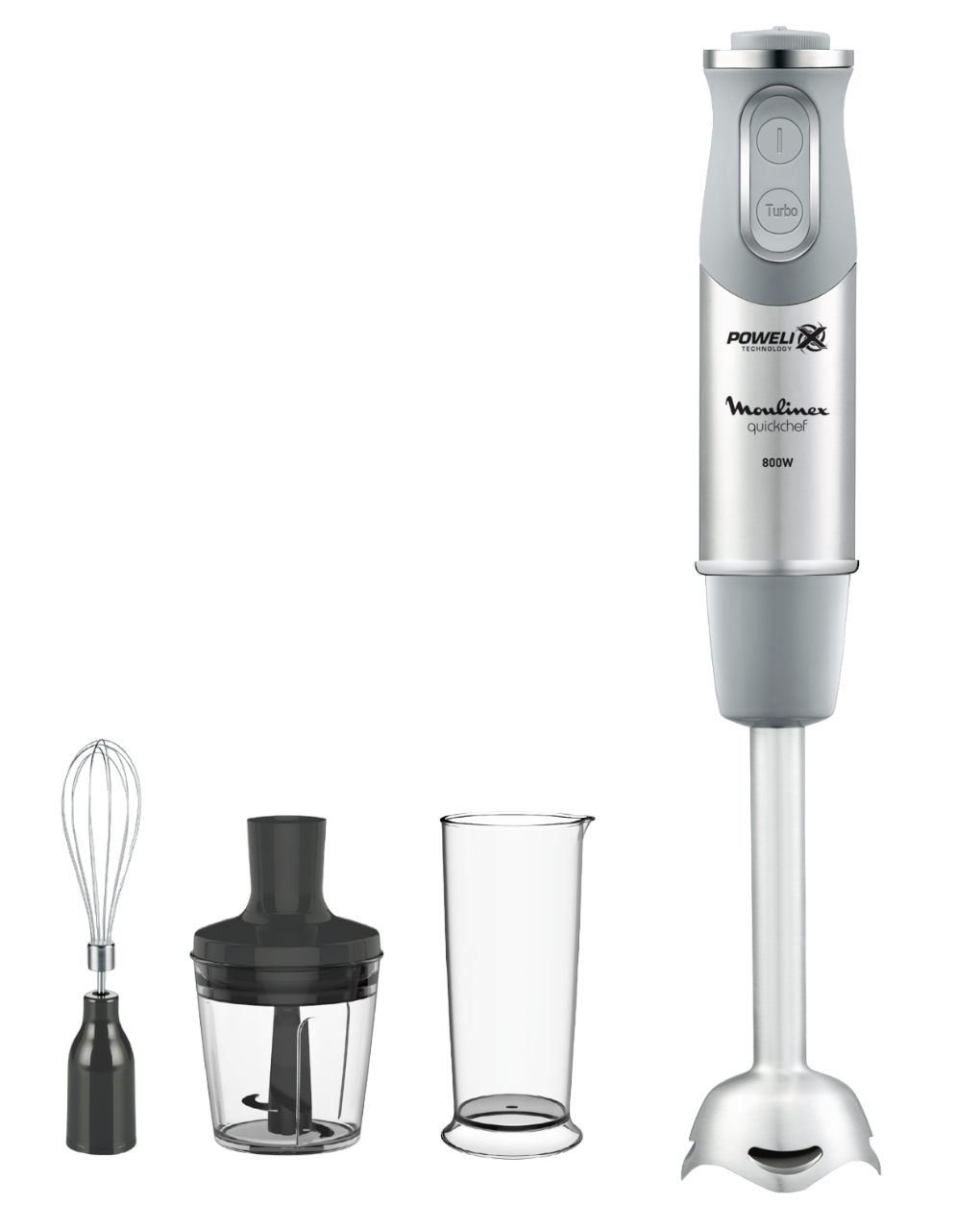 1140053 Блендер погружной Moulinex QUICKCHEF DD65СD32 серый STDN-0019568