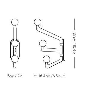 Алюминиевая настенная вешалка &Tradition CAPTURE SC74 ARCH-00006133 - Вид №3