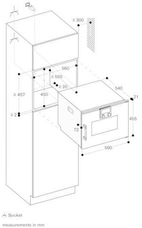 Gaggenau Комбинированная стеклянная печь Serie 200 Bsp250101  - Вид №2