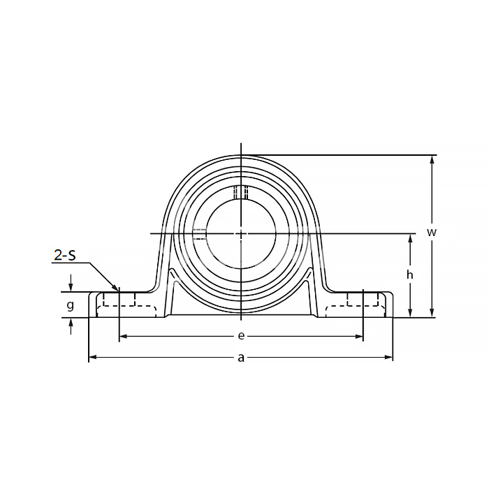 IS1955 Подшипниковый узел UP004 ISKRA  - Вид №1