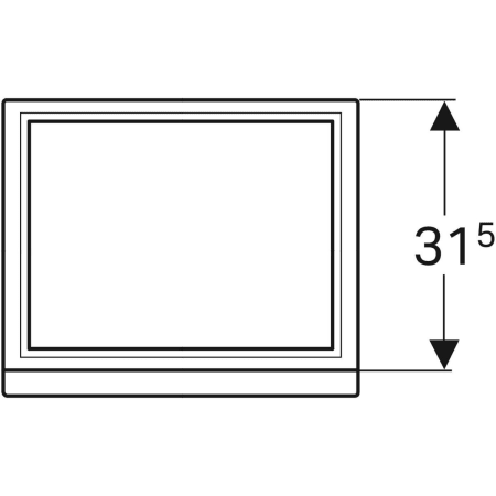 869045000 Шкафчик для раковины Geberit Renova Plan, с одной дверью Geberit  - Вид №14