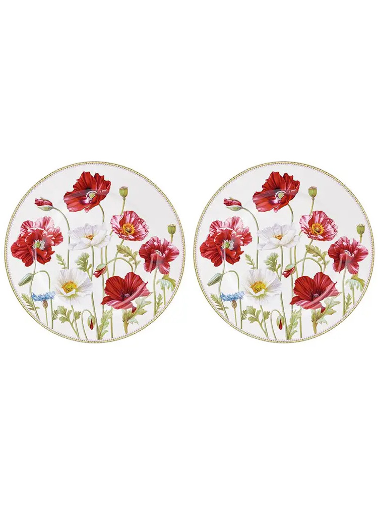 93850614 Набор тарелок Elan Gallery Маки 420315 STLM-0871458