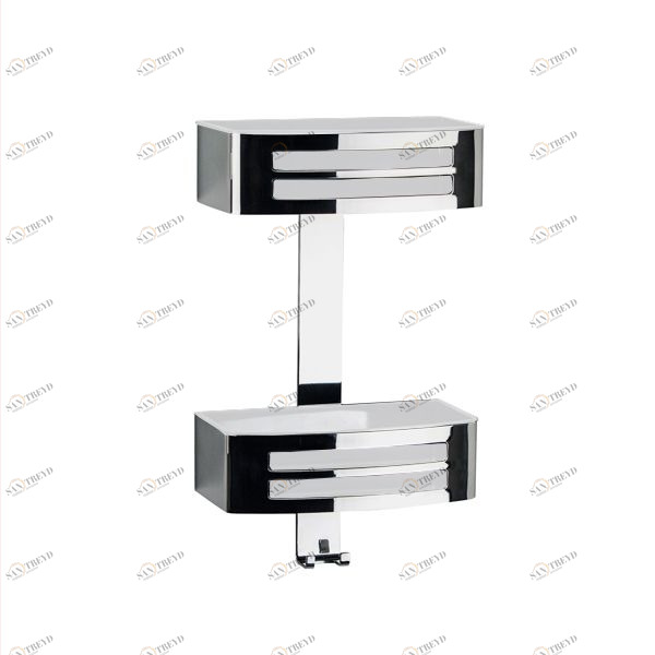 Novellini. Двойная настенная прямоугольная хромированная мыльница ACCESSORIES Accesories R90CESTE0CA