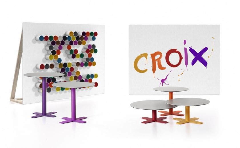 MOBLIBERICA Низкий круглый керамический журнальный столик Croix sun-id-1467619 - Вид №2