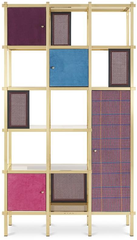 ETRO Home Interiors Открытый отдельно стоящий латунный книжный шкаф sun-id-1462326 - Вид №4