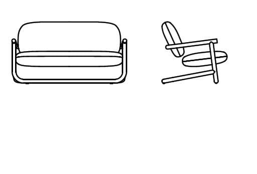 Стальной каркас ткань диван Desalto Strong Special ARCH-00128506 - Вид №3