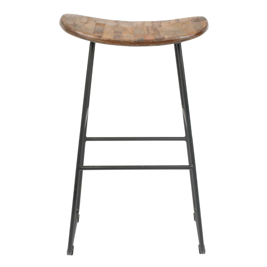 Стул высокий Tangle, дерево White Label Living 1500074 - Вид №5