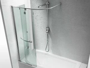 VISMARAVETRO Шторка для ванны из закаленного стекла Replay