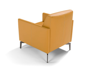 Кожаное кресло с подлокотниками