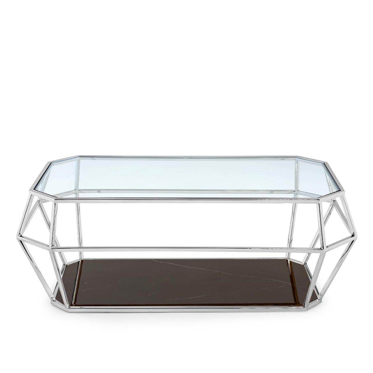 450171-10 ABHIKA КОФЕЙНЫЙ СТОЛ GEM H45 120X70 WHITE  - Вид №2