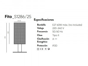 084438 Настольная лампа латунь - белый Aromas del Campo Fito