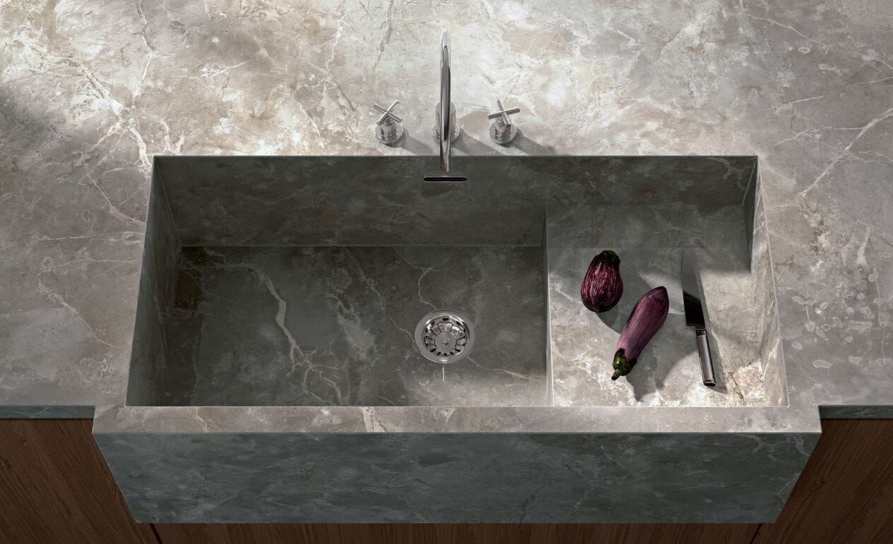 Столешница из керамогранита с мраморным эффектом CERAMICA FONDOVALLE MYTOP ARCH-00057568 - Вид №2