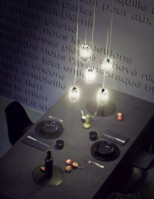 Подвесной светильник SP DAMASCO CR NI от Vistosi VISTOSI ДИЗАЙНЕРСКИЕ 243387 Прозрачный;никель  - Вид №2