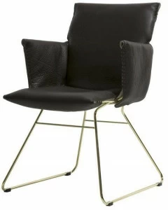 de Sede Кожаное кресло с салазками и подлокотниками