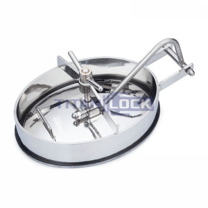 Люк овальный под давление нерж.304, 530x430 мм, внутр. открытие TLTOI53X43SP TITAN LOCK