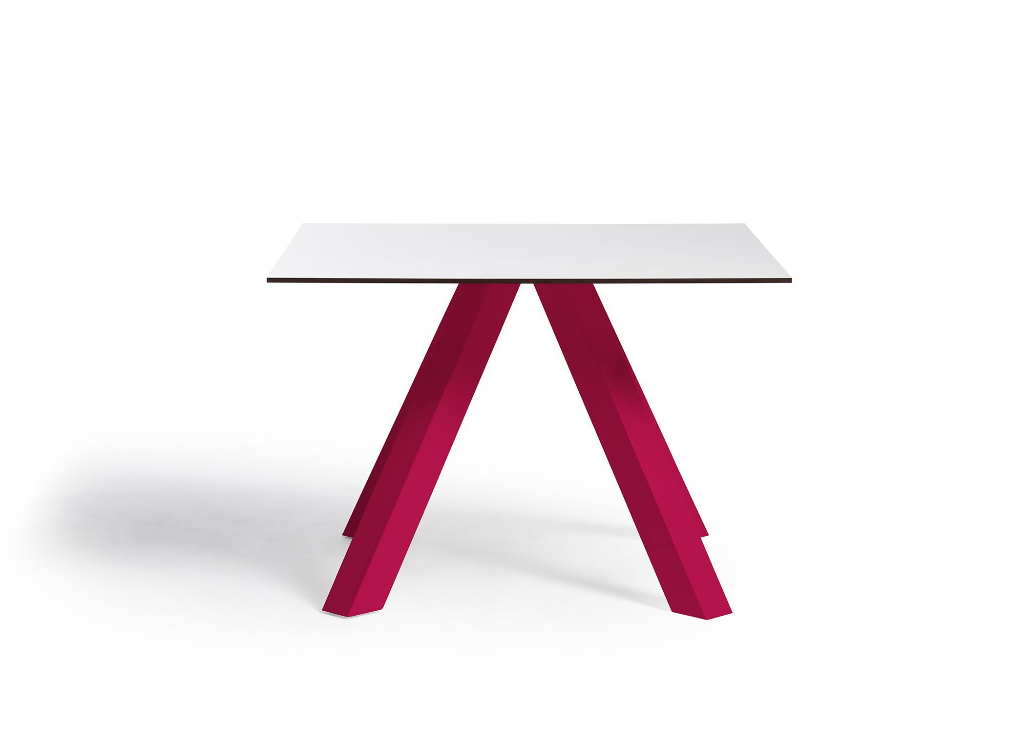 Окрашенный железный квадратный стол с верхней частью HPL Poltronova CRAZY HORSE ARCH-00060164 - Вид №7