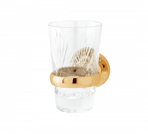 Gentry Home Держатель стакана с кристаллами Oxford Темное золото GH101263