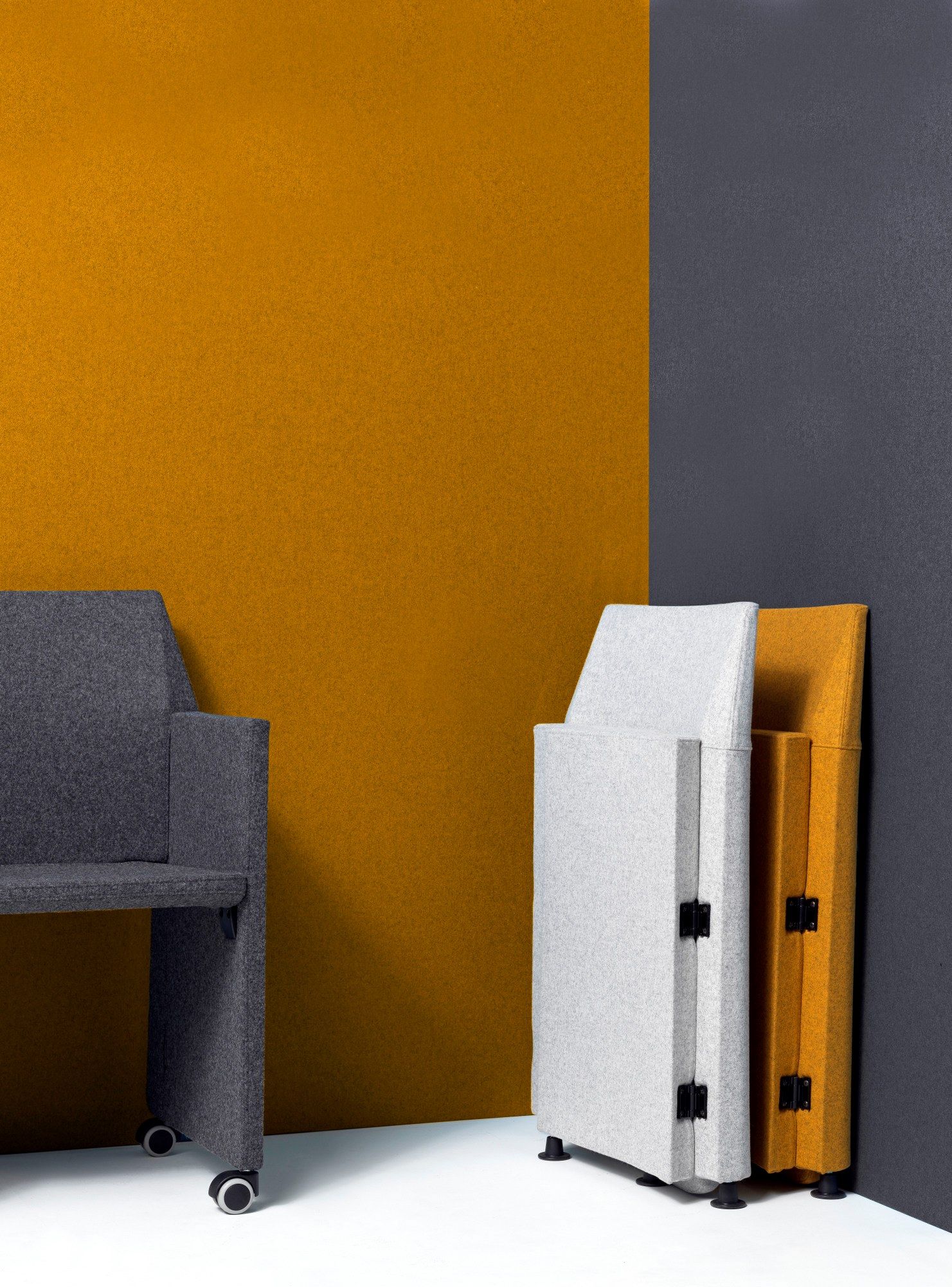 Тканевый стул для конференций с колесами Diemme оригами ARCH-00013996 - Вид №6