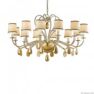 Masiero Noblesse 12 V97 bianco luc/arg люстра подвесная большая