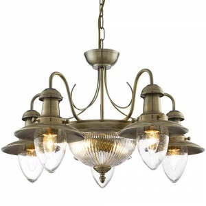 Подвесная люстра Arte Lamp Fisherman A5518LM-2-5AB ARTE LAMP FISHERMAN BRONZE 056370 Бронза
