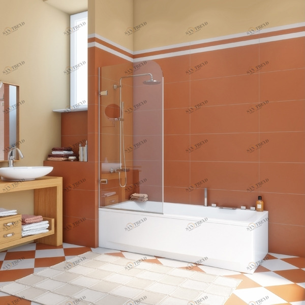 70X160GV861B Душевое ограждения на борт вынны GUTEWETTER Германия Trend