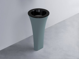 AMLA45-N+AMPILT-CM+AMCOLT-PL Раковина Amedeo Tondo отдельностоящая cielo Enjoy + Amedeo