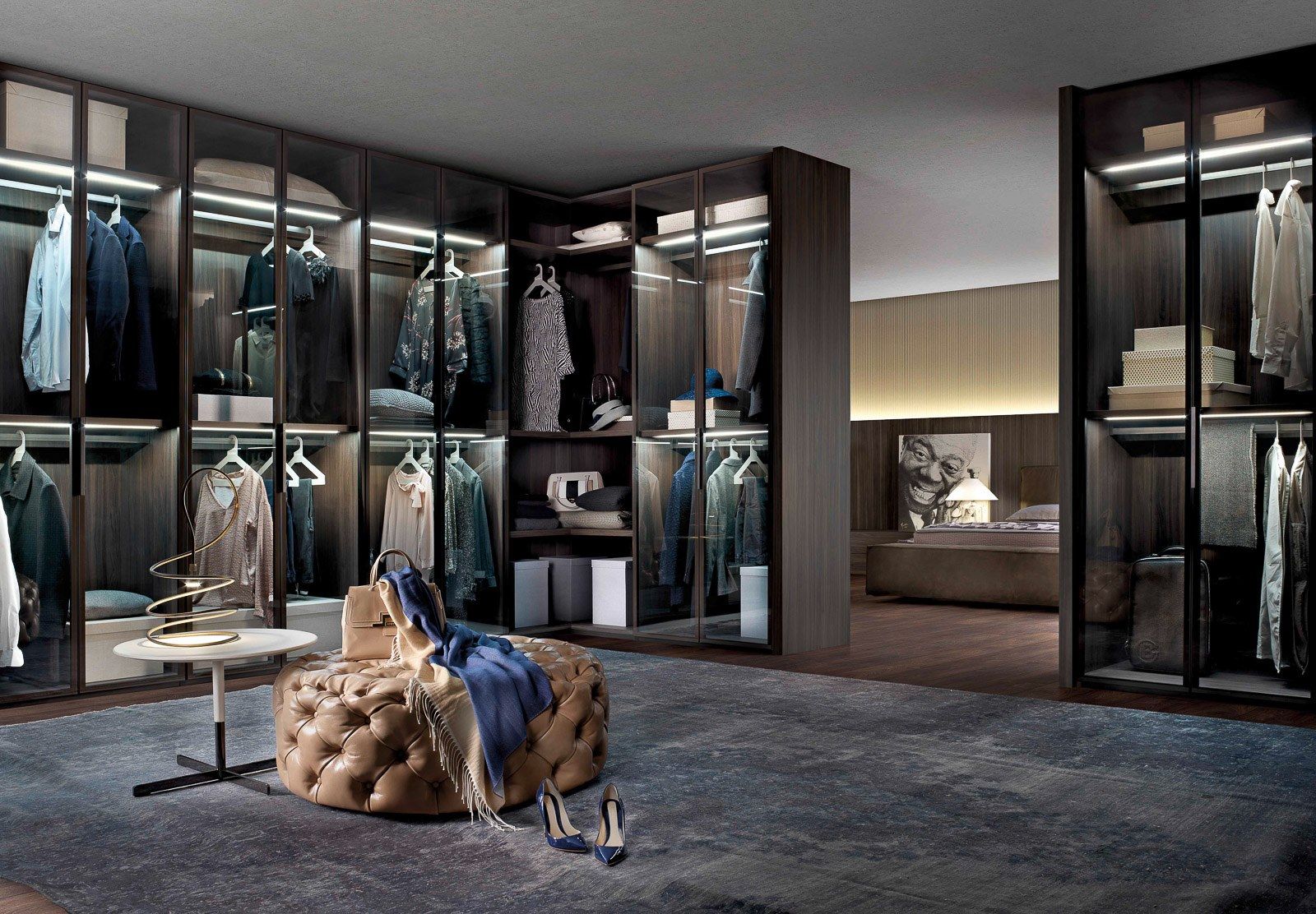 Алюминиевый и стеклянный секционный шкаф Olivieri GLASS ARCH-00004483 - Вид №16