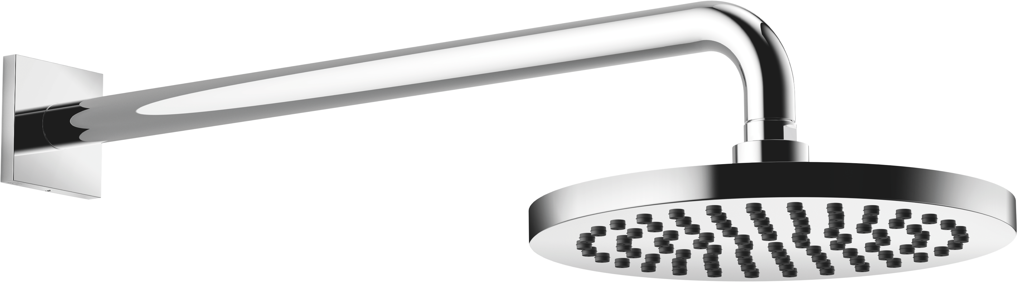 Тропический душ с настенным креплением 220 мм - Хром