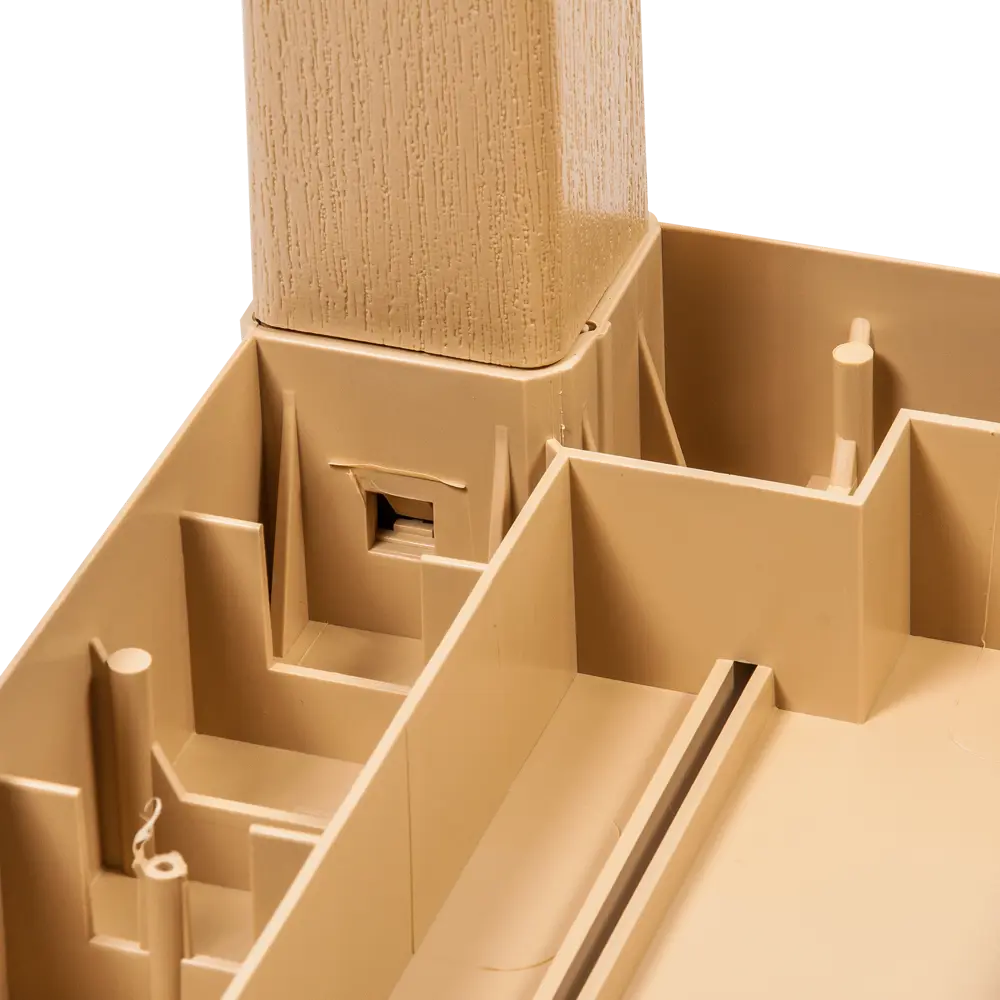 Стол садовый квадратный «Прованс», 83х83х82 см, цвет бежевый ЭЛЛАСТИК-ПЛАСТ STLM-2107735 - Вид №3