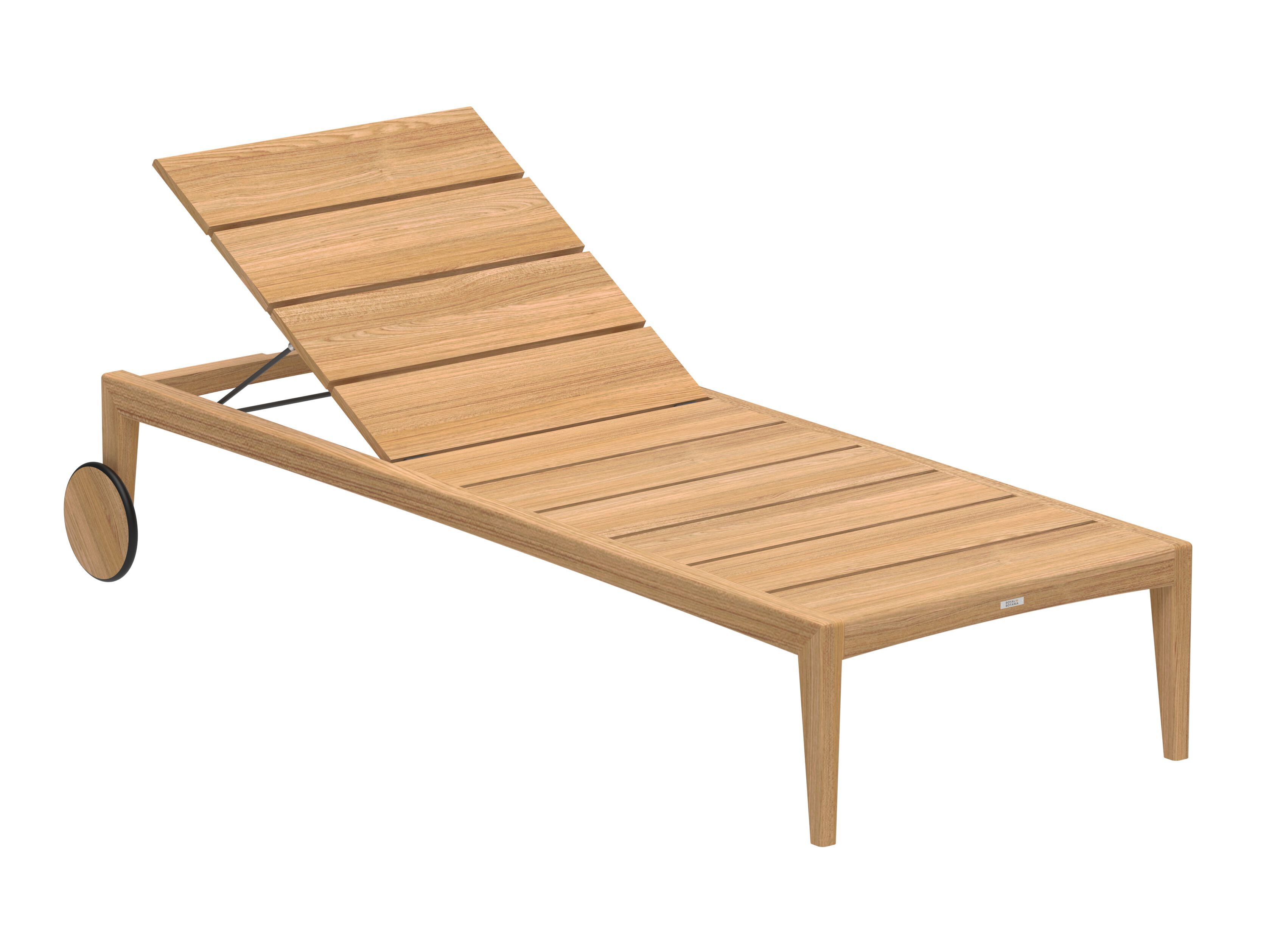 Садовая кровать из тикового дерева с колесами Royal Botania Zenhit lounge ARCH-00100876