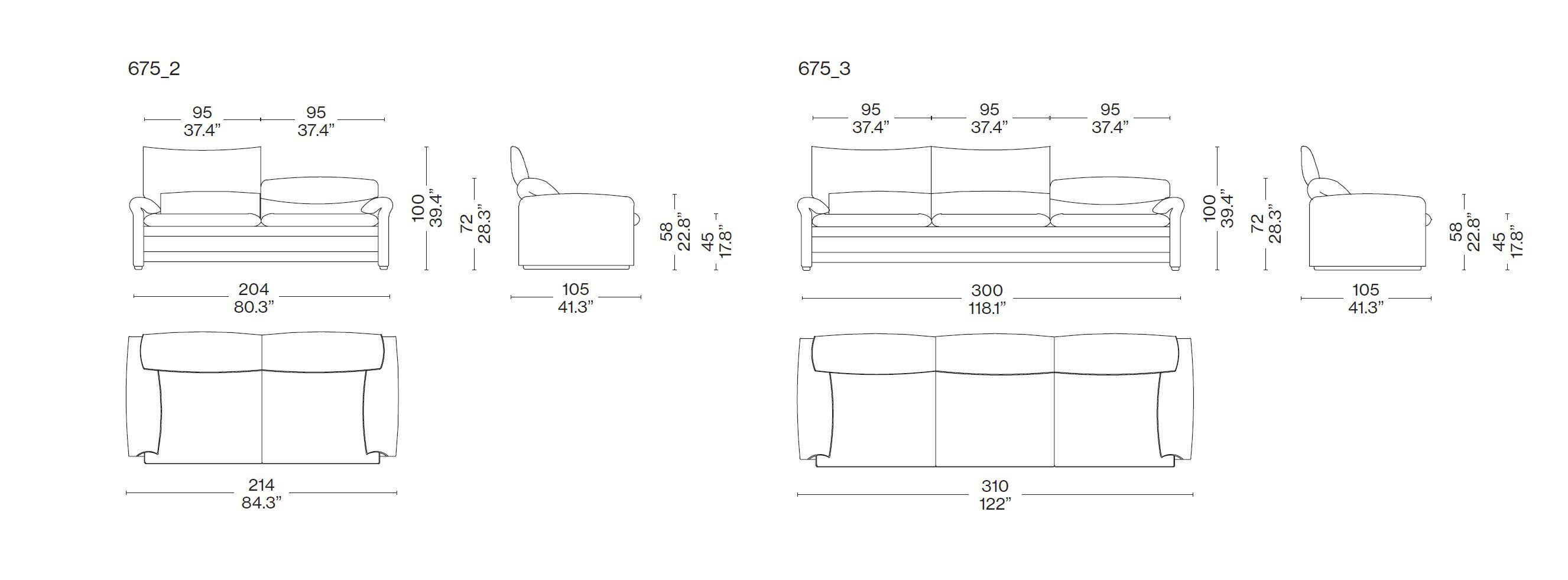 Линейный диван CASSINA Living ARCH-00088980 - Вид №11