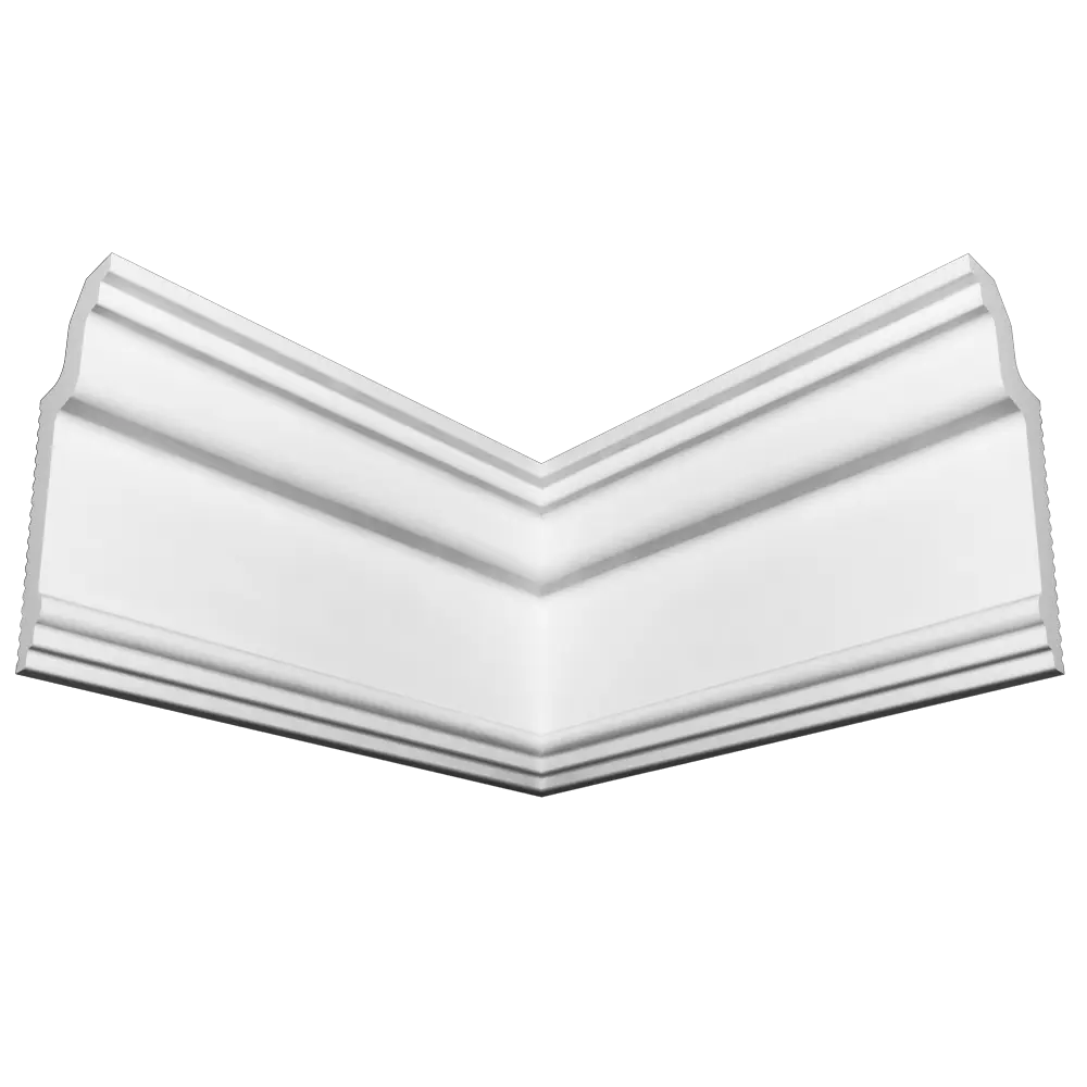 Угол внутренний для плинтуса пенополистирол Де-Багет П 13 30/80 белый 30x80 мм STLM-2045038 - Вид №1