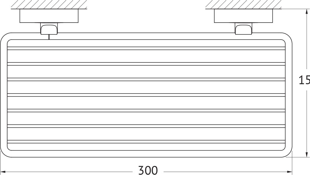 LUX 049 Полочка-решетка 30 cm FBS Luxia - Вид №1