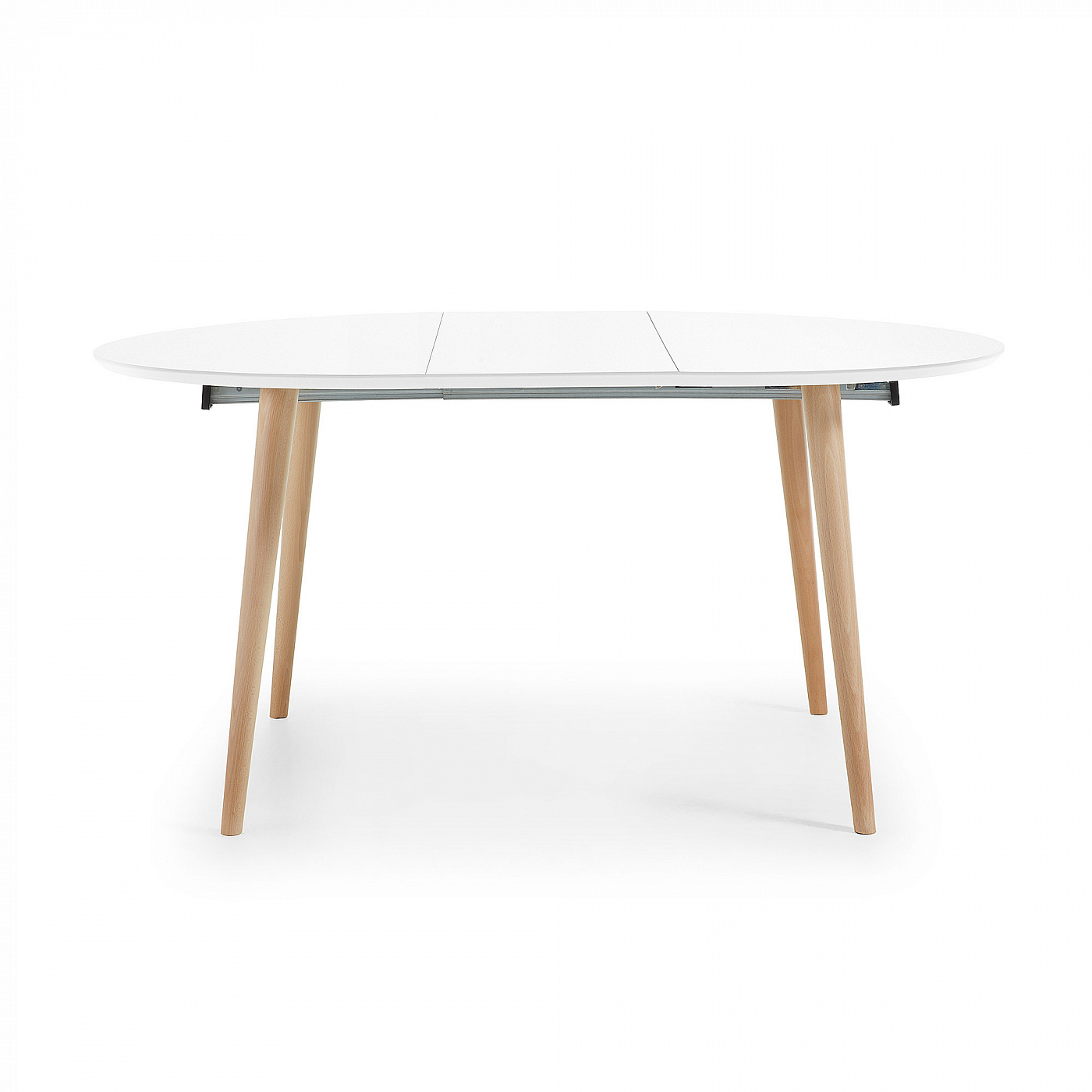 052681 Стол белый круглый La Forma Oakland 