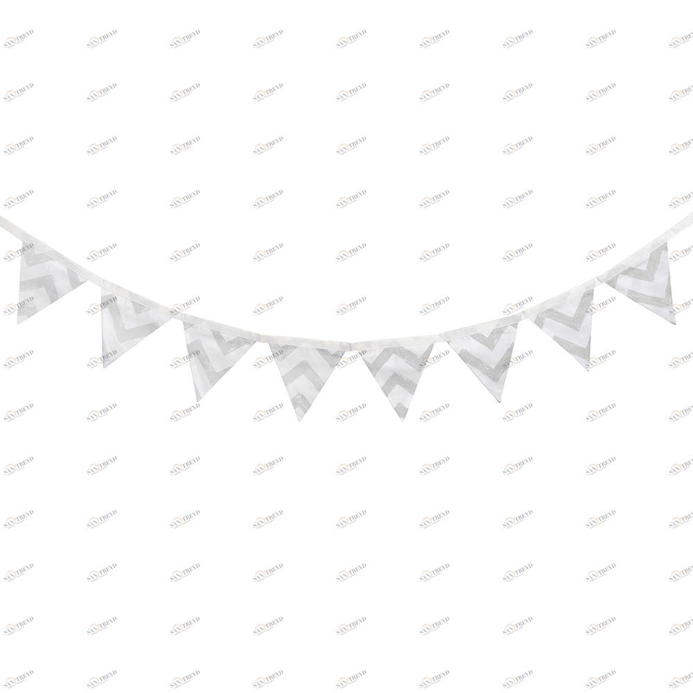Гирлянда из флажков Grey Zigzag VAMVIGVAM GREY ZIGZAG 282176 Серый Santreyd 