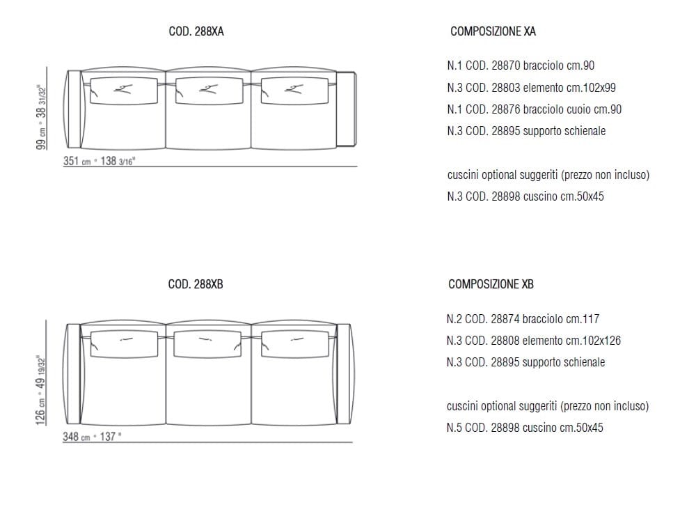 Ткань диван Flexform Harper ARCH-00038209 - Вид №5