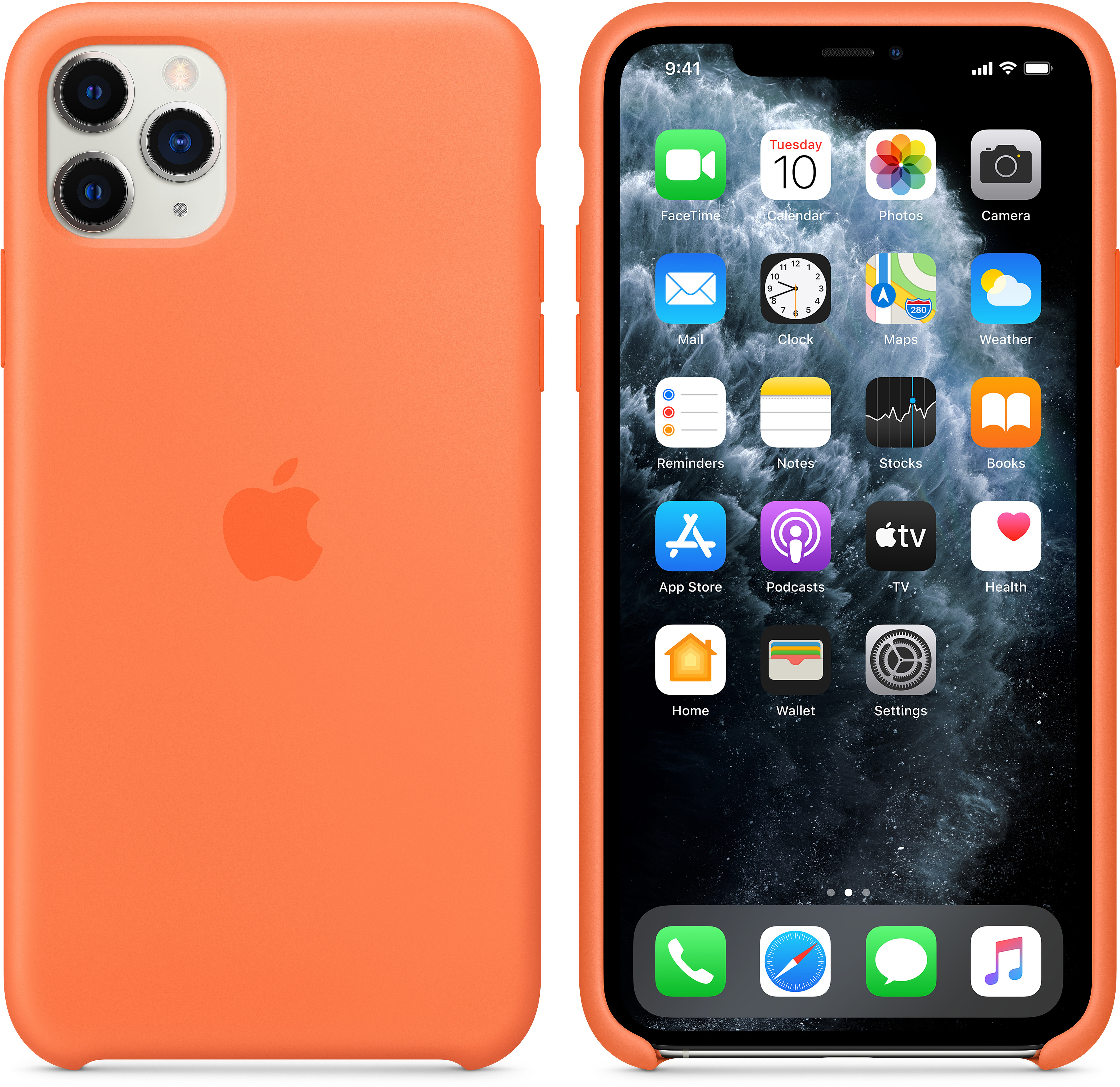 MY112ZM/A Iphone 11 pro max silicone case - vitamin c Apple Santreyd  - Вид №5