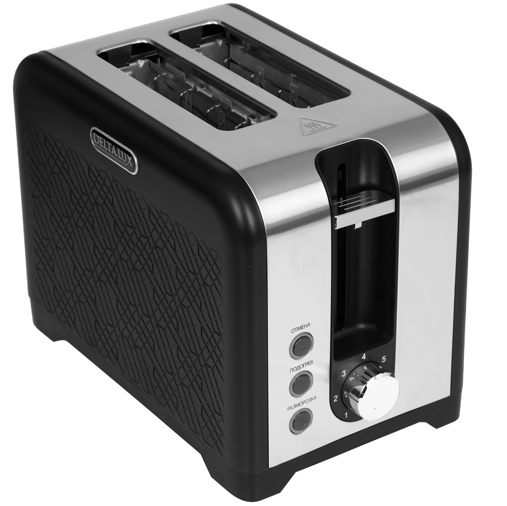 9235593 Тостер DELTA LUX DE-401 черный STDN-0022973
