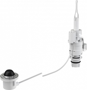 Кнопка пневматического смыва на расстоянии – ножное управление, металл, монтаж: в пол