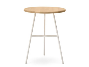 Круглый стол из стали и ясеня