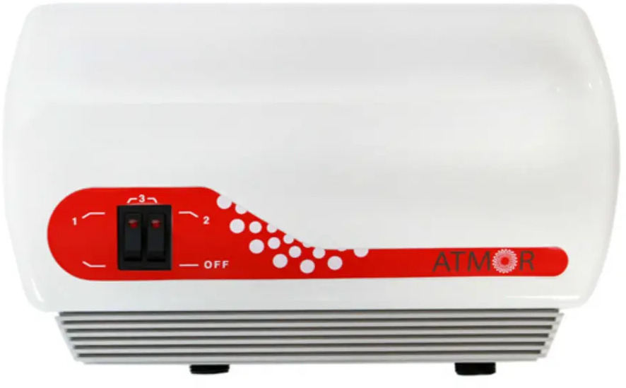 18781731 Проточный водонагреватель электрический Atmor In Line 5 кВт белый STLM-0810856