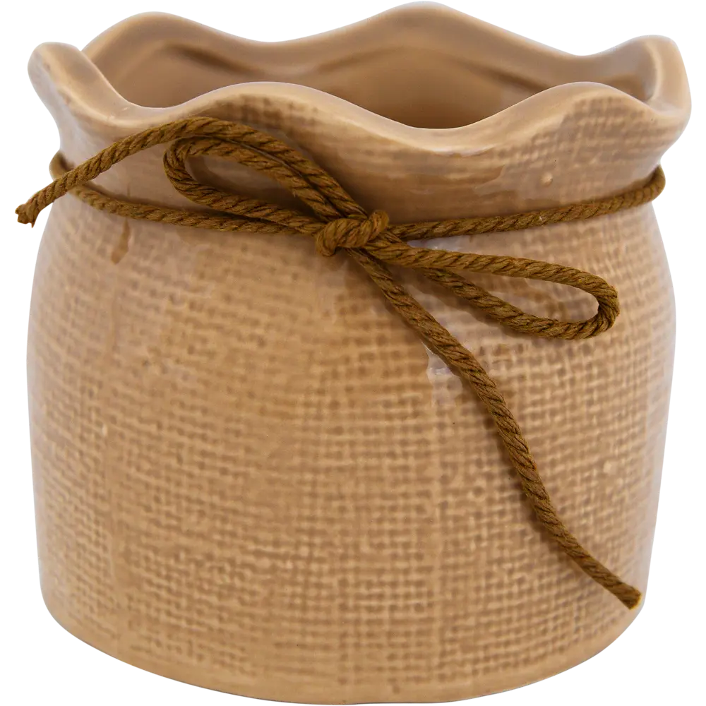 Кашпо-кактусник 9.5x9x12 см v0.6 л керамика бежевый GARDMAX STLM-2084724