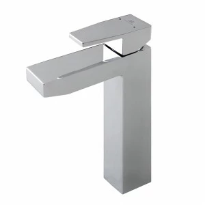 Однорычажный смеситель для раковины с высоким изливом, керамическим картриджем Ø35 мм, соединения 3/8 ”, 370 мм. длинные шланги, всплывающий сливной комплект 1 1/4 дюйма и аэратор «плюс». Расход 12,01 л / мин. при 3 барах.  Acro n open NOKEN 100123628  CH