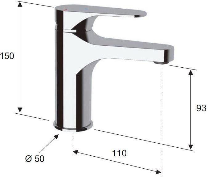 Remer Rubinetterie Смеситель для умывальника, однорычажный Class line eco sun-id-1485762 - Вид №6