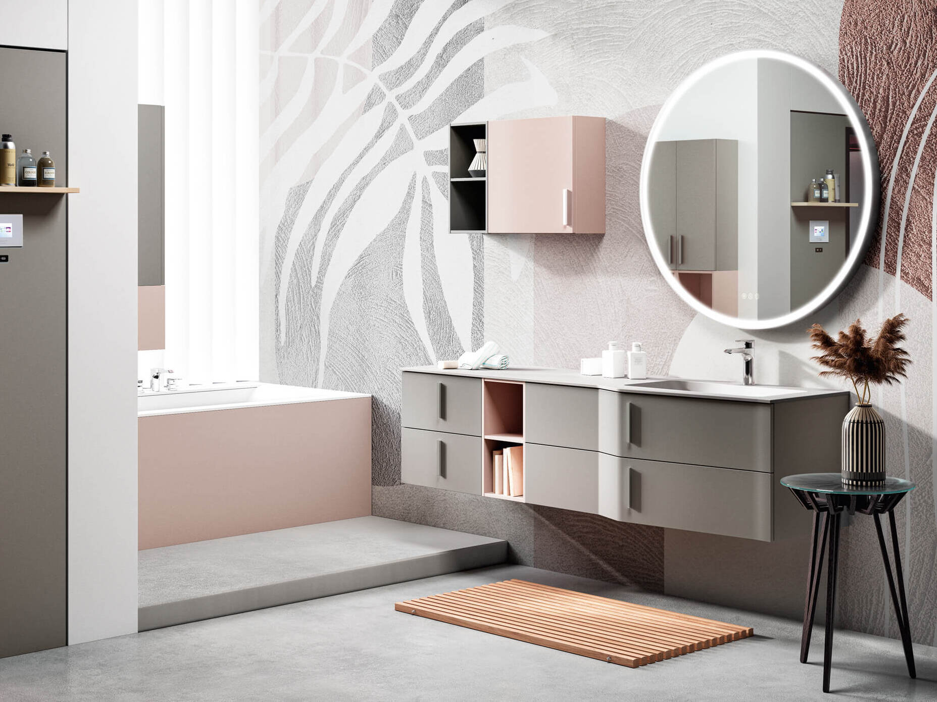 Подвесной умывальник с ящиками Gruppo Geromin Str8 ARCH-00084826